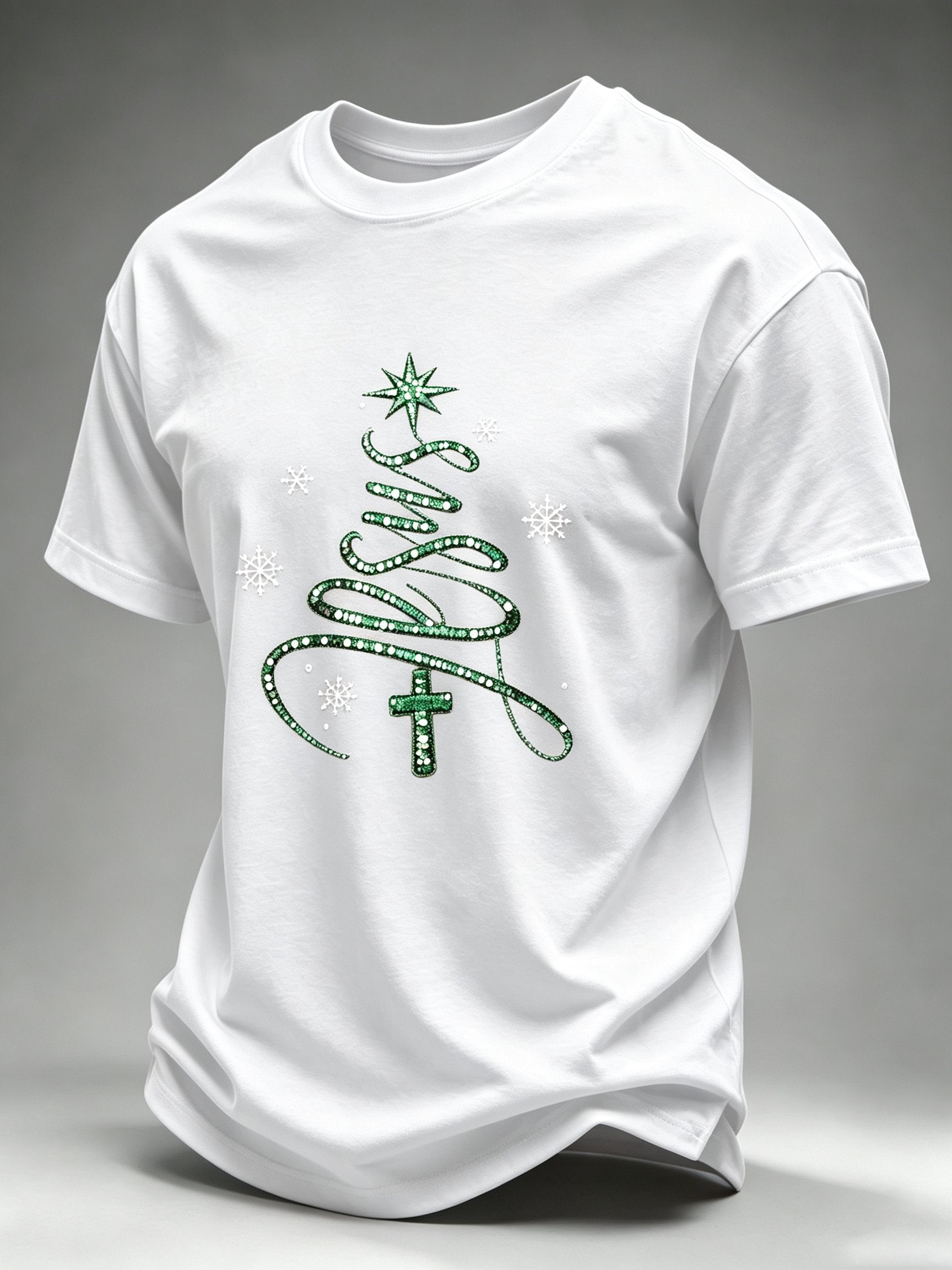 Men's Christmas Printed Short-Sleeve T-Shirt