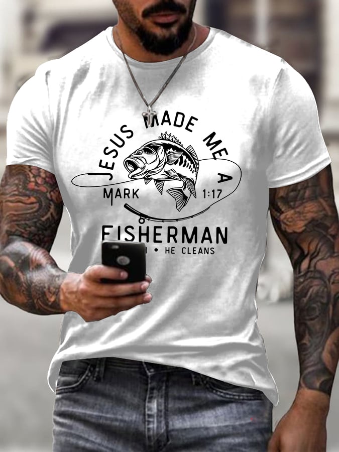 Men'S Casual Faith Short-Sleeved T-Shirt