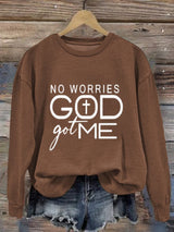 Women's Faith God Printed Sweatshirt