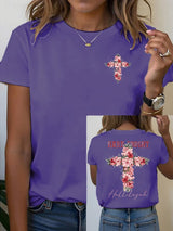Women's Floral Christian  T-shirt