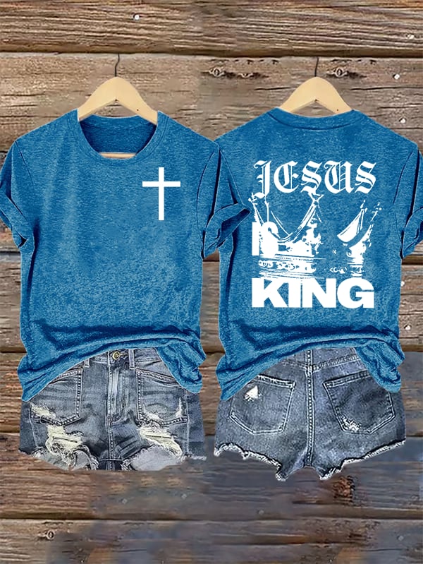 Women's  Jesus Is King Christian  T-Shirt