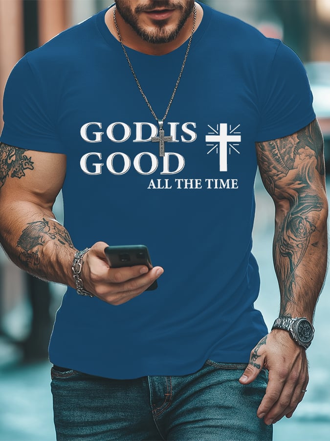 Men's God Is Good Faith Printed T-Shirt