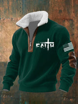 Men's Faith Textured Sweatshirt