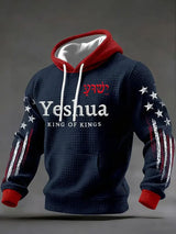Men'S Casual Printed Hooded Sweatshirt