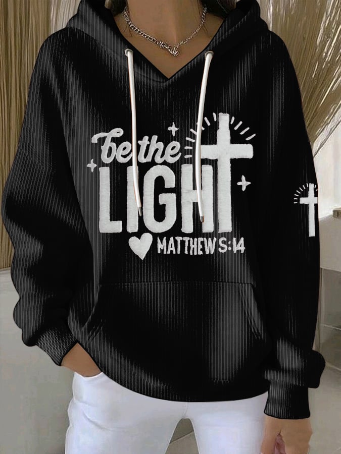 Women's Be The Light  Faith Print Sweatshirt