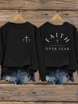Women's Faith Printed Casual Sweatshirt