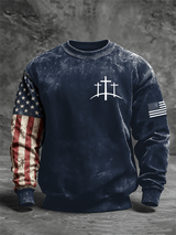 Men's Faith Print Crew Neck Sweatshirt