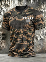 Men's Retro Print Short-Sleeve T-Shirt