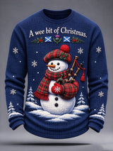 Men's Scottish Christmas Printed Casual T-Shirt