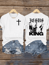 Women's  Jesus Is King Christian  T-Shirt