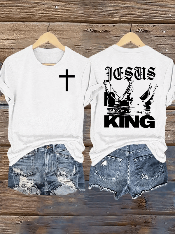 Women's  Jesus Is King Christian  T-Shirt