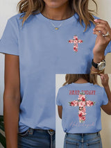 Women's Floral Christian  T-shirt