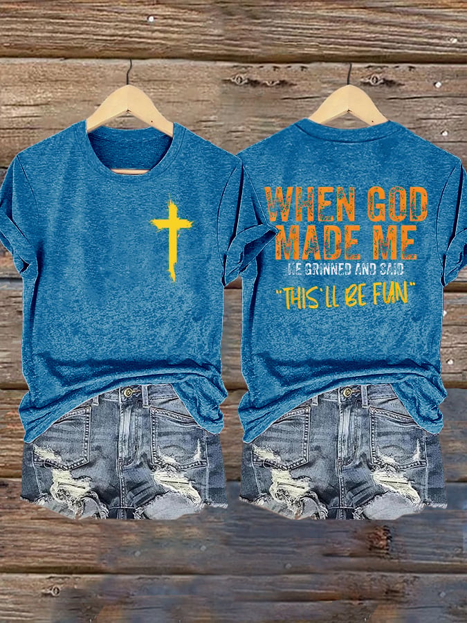 Women'S Casual Faith Short Sleeve T-Shirt