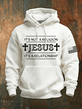 Men's Faith Print Knit Hoodie