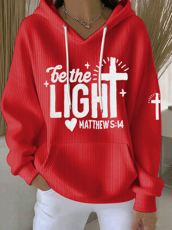 Women's Be The Light  Faith Print Sweatshirt