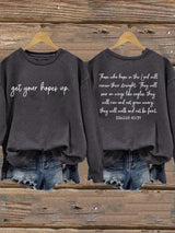 Women'S Get Your Hopes Up Print Sweatshirt