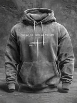Men's Jesus The Way The Truth The Life Printed Casual Hoodie