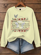 Women's Jesus Paid It All Faith Print Sweatshirt
