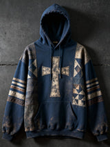 Men's casual retro geometric faith print sweatshirt