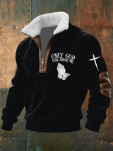 Men's Retro Faith Print Sweatshirt