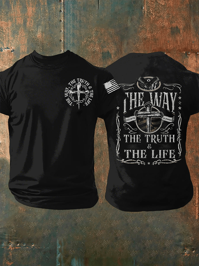 Men's The Truth THe Life The Way Short-sleeved T-shirt