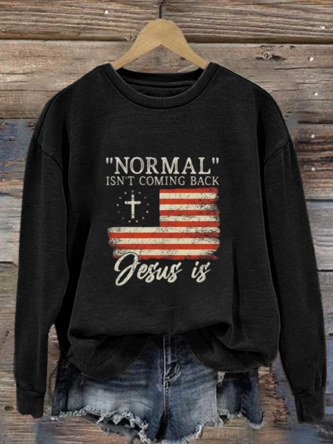 Women's Faith "Normal" Printed Sweatshirt