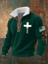Men's Faith Textured Sweatshirt