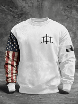 Men's Faith Print Crew Neck Sweatshirt