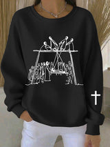 Women's Faith Art Print Sweatshirt
