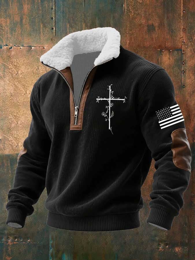 Men's Faith Textured Sweatshirt