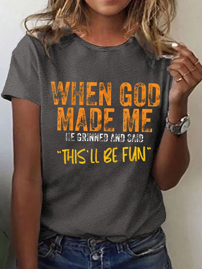 Women'S Casual Faith Short Sleeve T-Shirt
