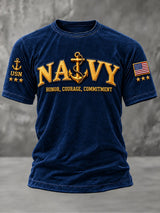 Men's U.S. Veteran Commemorative Print Short Sleeve T-Shirt