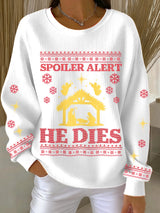 Women's Christmas Graphic Print Sweatshirt