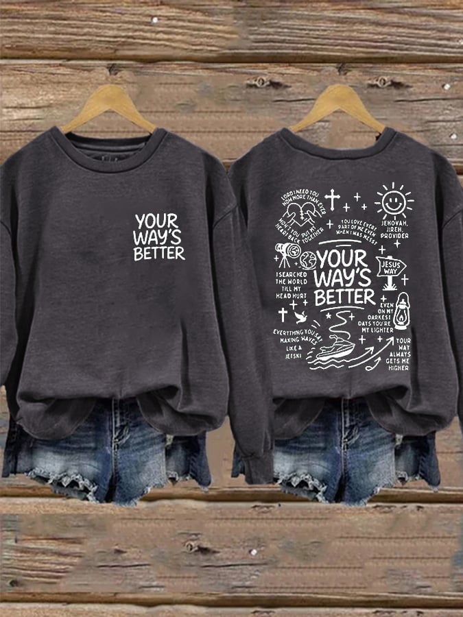 Women's Faith Printed Casual Sweatshirt