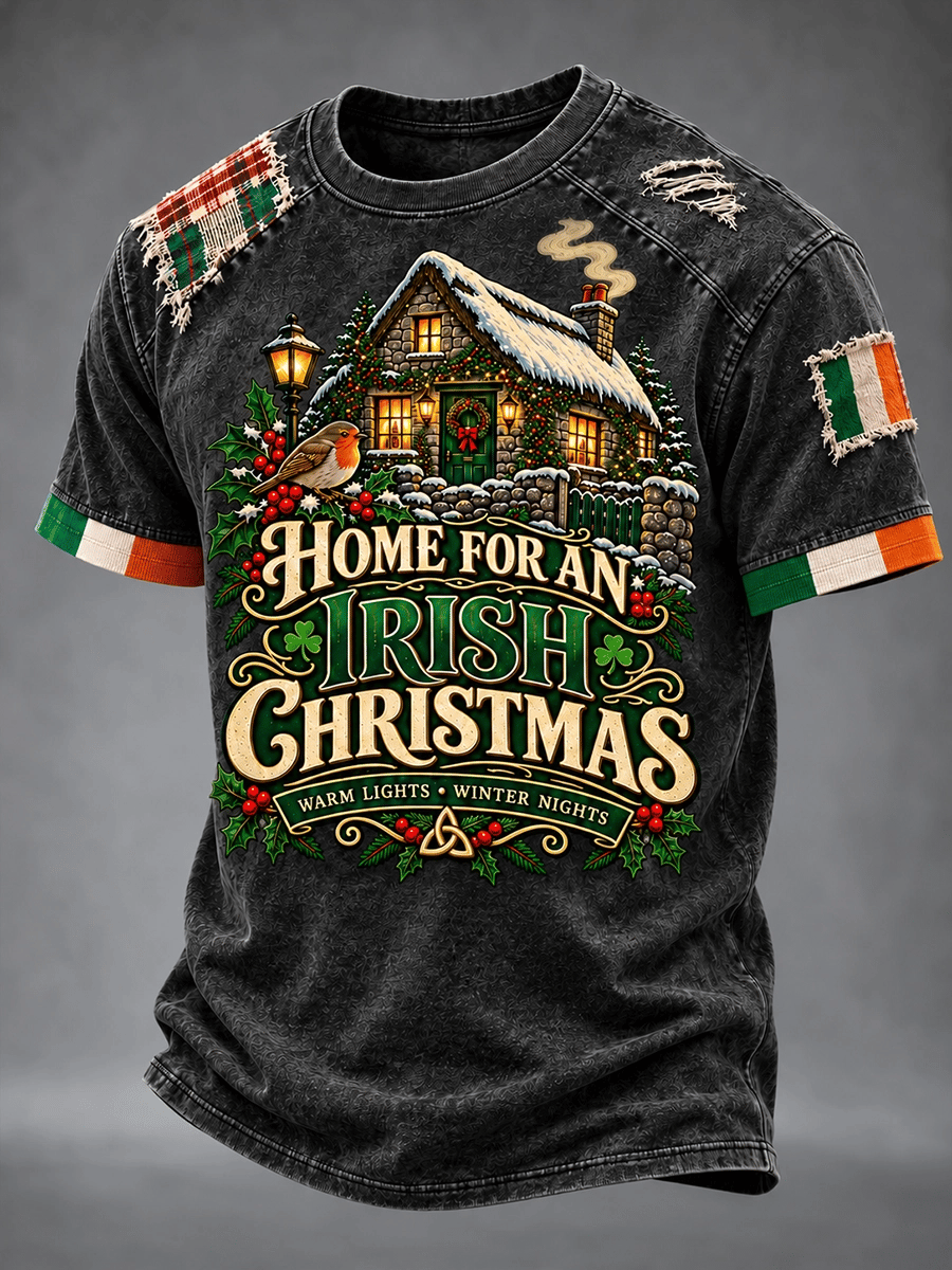 Men's Fun Irish Christmas Short Sleeves T-Shirt