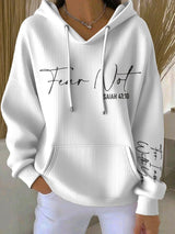 Women's Casual Print Long Sleeve Hooded Sweatshirt
