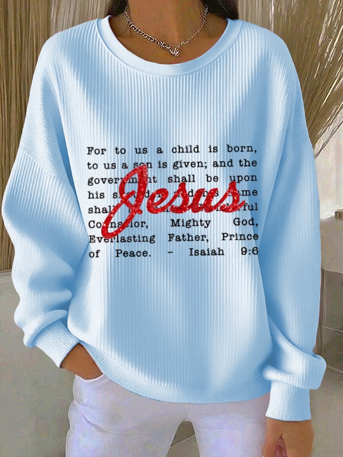 Women's Faith Printed Sweatshirt