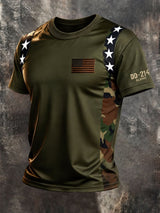 Men's Retro Print Short-Sleeve T-Shirt