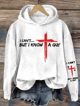 Women's I Can't but I Know A Guy Faith Print Sweatshirt