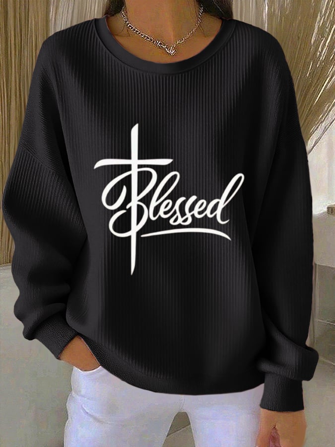 Women's Faith Printed Sweatshirt