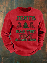 Men's  JESUS WAS THE FIRST SCARECROW  Print  Sweatshirt