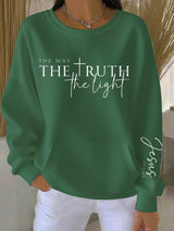 Women's Faith Printed Casual Sweatshirt