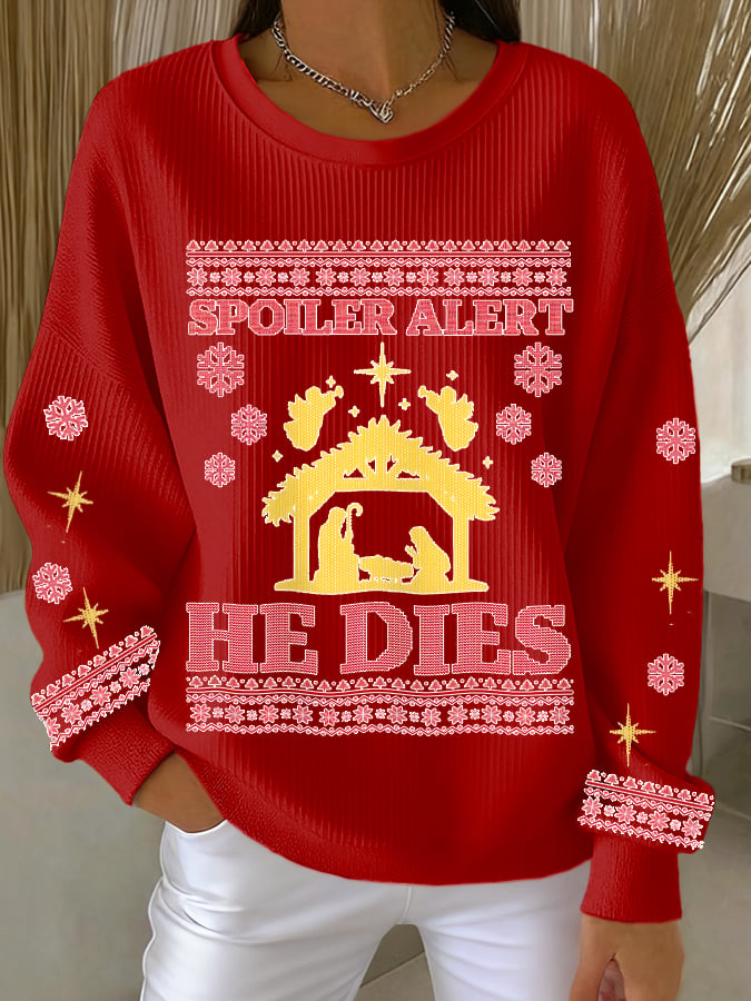 Women's Christmas Graphic Print Sweatshirt