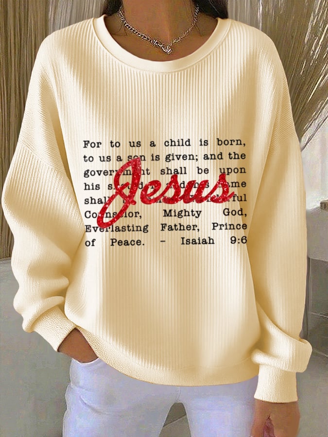 Women's Faith Printed Sweatshirt