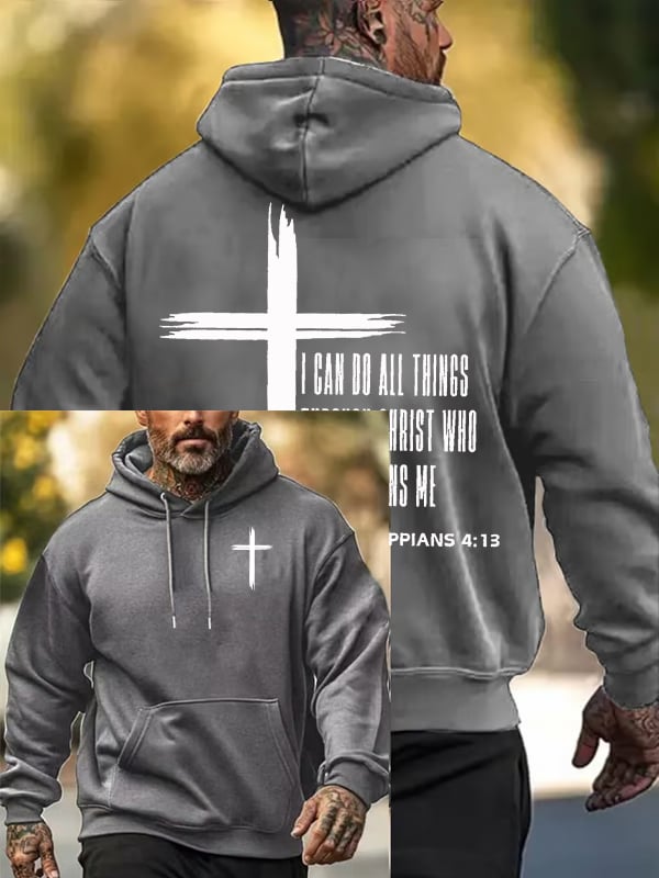 Men's Christian Faith Print Hoodie