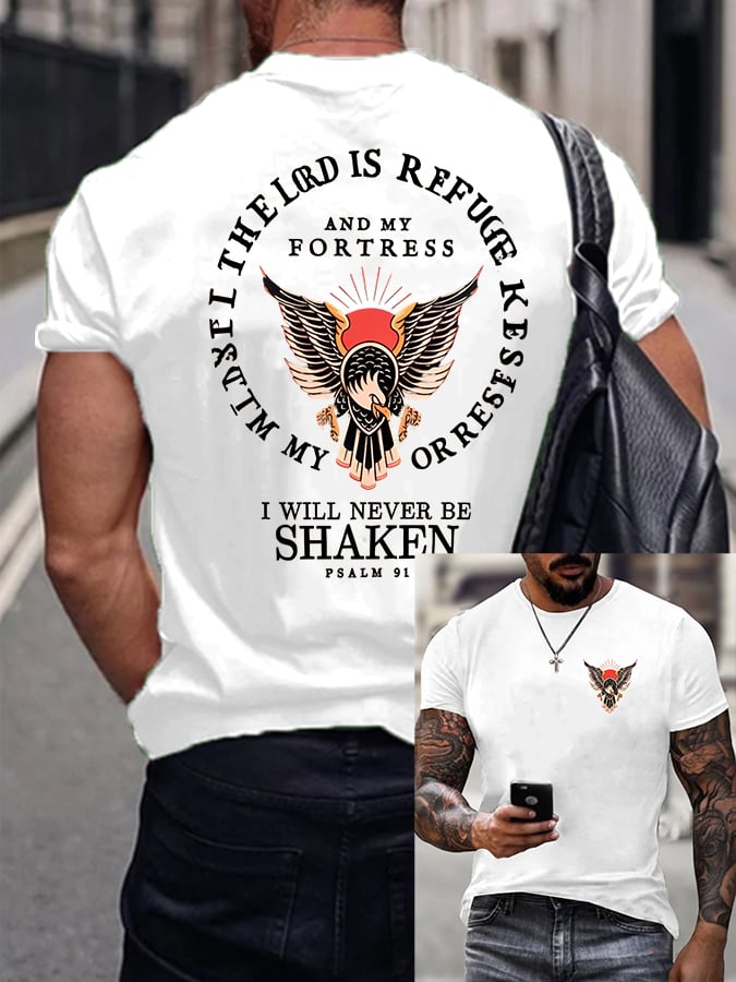Men's Psalm 91 Printed Casual T-Shirt