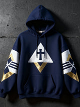 Men's casual modern geometric faith print sweatshirt