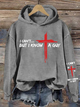 Women's I Can't but I Know A Guy Faith Print Sweatshirt