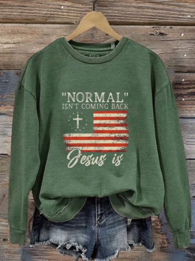 Women's Faith "Normal" Printed Sweatshirt