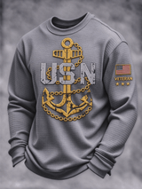 Men's Veterans Day Print Casual Top
